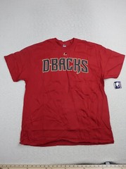 Majestic Men’s T Shirt Size XL Arizona Diamond Backs MLB Red Crew Neck Cotton