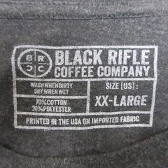 Black Rifle Coffee Co A-10 Warthog Graphic T Shirt Men 2XL Charcoal Military USA