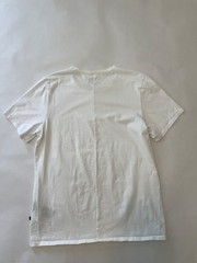 2 On Cloud Organic Cotton Crew Neck Running T Shirts White + Green, Mens XL