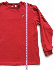 Vintage Fila F1 Ferrari Long Sleeve Cotton Tshirt Men’s Large Red Streetwear