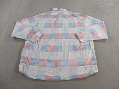 Brooks Brothers Shirt Mens 2XL XXL Blue Multicolor Quilted Cotton Button Up