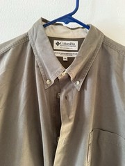 Columbia Men’s XL Green Long Sleeve Shirt, RN69724 CA05367