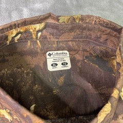 Columbia PHG Shirt Mens XL Hunting Long Sleeve Camo Buck All Over Print
