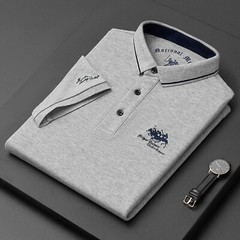 Stylish Men’s Polo Tee with Embroidery – Casual and Comfortable
