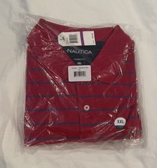NEW Nautica Mens polo ShirT classic Fit size XXL NEW IN A SEALED BAG. RED