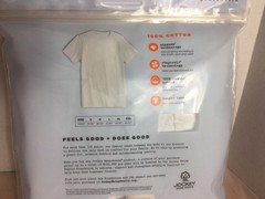 NIP JOCKEY GENERATION CREW NECK 100% COMBED COTTON T-SHIRTS WHITE PKG OF 3 MED