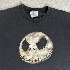 Rare Vintage Disneyland Resort Jack Skellington Black Tee Men’s Small Tim Burton
