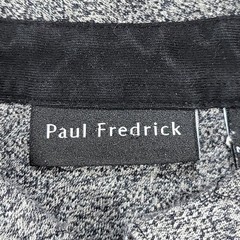 Paul Fredrick Polo Shirt Mens Large Gray Supima Cotton Short Sleeve Knit Button
