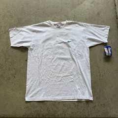 Vintage 90s Deadstock Reebok Big Logo Spellout T-Shirt White