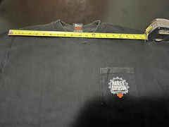 Vintage Harley Davidson Shirt Large Black Graphic Back Bay The Legend Rolls On