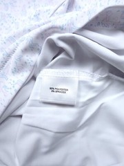 PETER MILLAR GOLF POLO SHIRT -XL WHITE BLUE PURPLE ROCK MUSIC DOT SUMMER COMFORT
