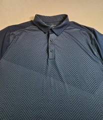 Under Armour Performance Polo Shirt Men XL Blue Short Sleeve Active Causal Adult
