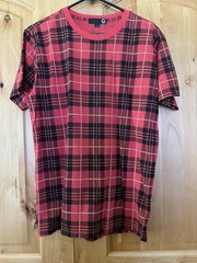 Vintage Guess T Shirt Med Red, Black, Yellow & White