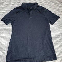 Lululemon Evolution Polo Golf Shirt Mens Small Blue Short Sleeve Performance