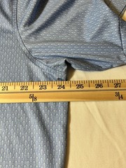 Peter Millar Summer Comfort Golf Shirt Men’s Large Blue Shaker Graphic