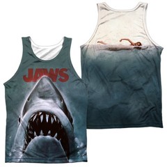 JAWS POSTER Licensed Adult Men’s Tank Top Sleeveless Tee 2XL