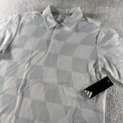 Adidas Athletic Golf Polo Shirt White Small Men’s Collared Stretch NEW NWT