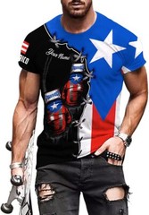Personalized Name Puerto Rico Boxing Shirt 3D, Puerto Rico Shirt Men Women, Boxi