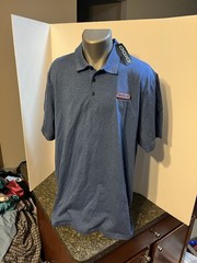 Snickers Men’s Polo Golf Shirt Blue XXL – Cotton Polyester Spandex – NWT
