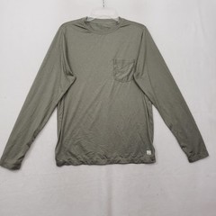Vuori Tradewind Performance Long Sleeve Pocket Tee Men’s Medium Army Green