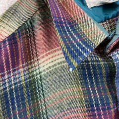 Vintage 70’s Sears Flannel Shirt Mens Large Tall Multicolor Plaid Acrylic