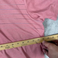 TravisMathew Shirts Mens XXL Piqué Chest Stripe Polo Pink Stretch Golf Casual