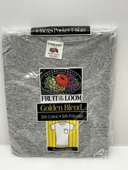 Fruit of the Loom Men’s XL 46 48 Grey Golden Blend Pocket T-Shirt Made in USA