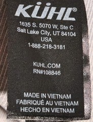 Kuhl Shirt Men’s XLarge Multi Color Ombre Short Sleeve Button Up Hiking Outdoor