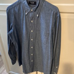 Men’s Kamakura Shirts Tokyo Slim Fit Sport Chambray Shirt Ivy Style 16-33.5