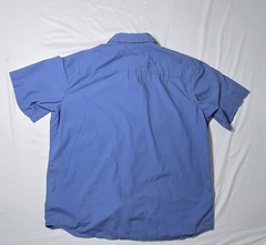 Columbia Sportwear Men’s XL Short Sleeve Blue Button Down Lined Shirt RN#69724