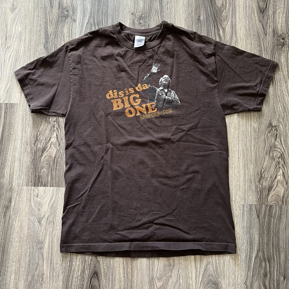 AAA Vintage Y2K Sanford and Son Sitcom Show Promo Graphic Print Large Shirt
