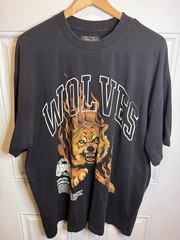 Darc Sport Wolves Club Wolves Forever Ghana Men’s Black T Shirt Size L 498/1000