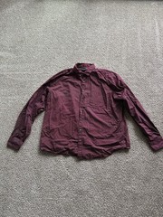 Gentlemen’s Outfitters men’s size 2X burgundy with white polka dot shirt