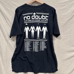 2009 No Doubt Tour T-Shirt Black XL 2000s Vintage Double Sided Official