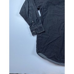 Pendleton Mens Houndstooth Cotton Button Down Shirt Black White Size M