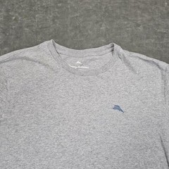 Tommy Bahama Shirt Mens XL Gray The Struggle Is Reel Funny Fish Graphic Tee
