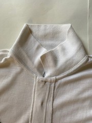 John Galliano 1980s Atelier‑exclusive Embroidered Polo — Vintage White —One Size