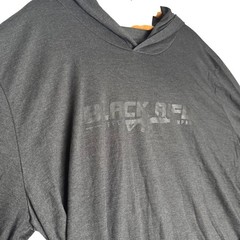 Black Rifle Coffee Company Mens XL Gray Long Sleeve Hooded T-Shirt Tri-Blend