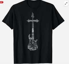 Vintage Skillet Guitar Typography On White Music T-Shirt