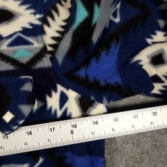 Rockmount Ranchwear Shirt Medium Men Western Blue Southwest Aztec USA Pearl Snap