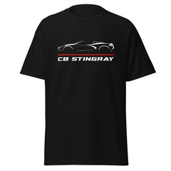 Premium T-Shirt For Chevrolet Corvette C8 Stingray Fans Birthday Gift