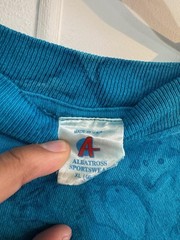 Vintage Kona Hawaii Shirt Mens XL Blue Marble Dye Albatross Tee Made USA 80s 90s