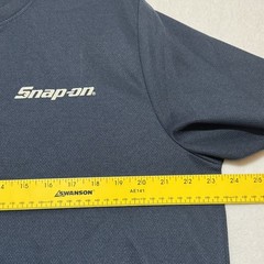 Snap-on Tools Performance Henley Shirt Men’s XL Blue Polyester Long Sleeve Logo