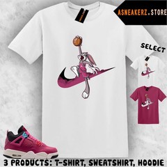 Shirt Matching AJ 4 She’s A Star GS 2026 Match Sneaker Just Dunk It Bugs T-Shirt