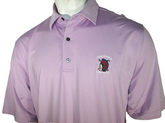 Footjoy XL Lavender Poly/Spandex Golf Shirt Shinnecock Hills Logo for Tuscarora