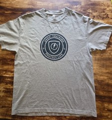 American Apparel Men’s L Cotton Crew Neck Short Sleeve Graphic Logo T-Shirt AXON