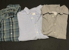 Lot Of 3 Multi Brand Work Dress Shirts Mens Large Button Up Casual