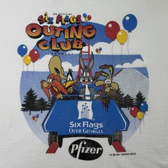 Vintage 1994 Six Flags Pfizer Looney Tunes T-Shirt Single Stitch XL USA