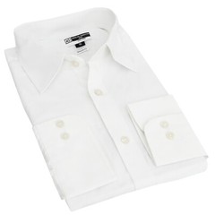 NEW MEN’S REGULAR FIT LONG SLEEVE PLAIN WHITE COLOR FORMAL COTTON DRESS SHIRTS