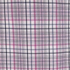 Lot of 2 David Donahue Mens Dress Shirt 18 36/37 Tailored Plaid Cotton